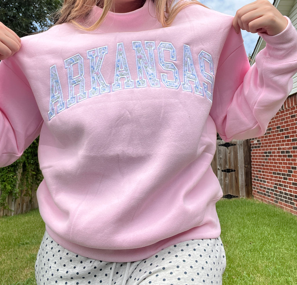 Arkansas Mock Neck Sweatshirt