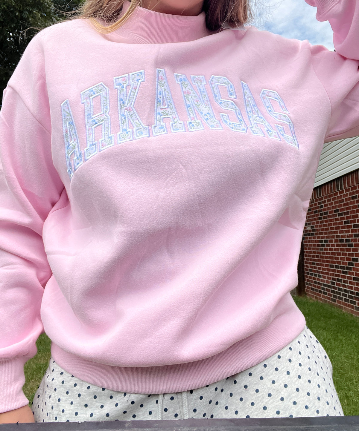 Arkansas Mock Neck Sweatshirt