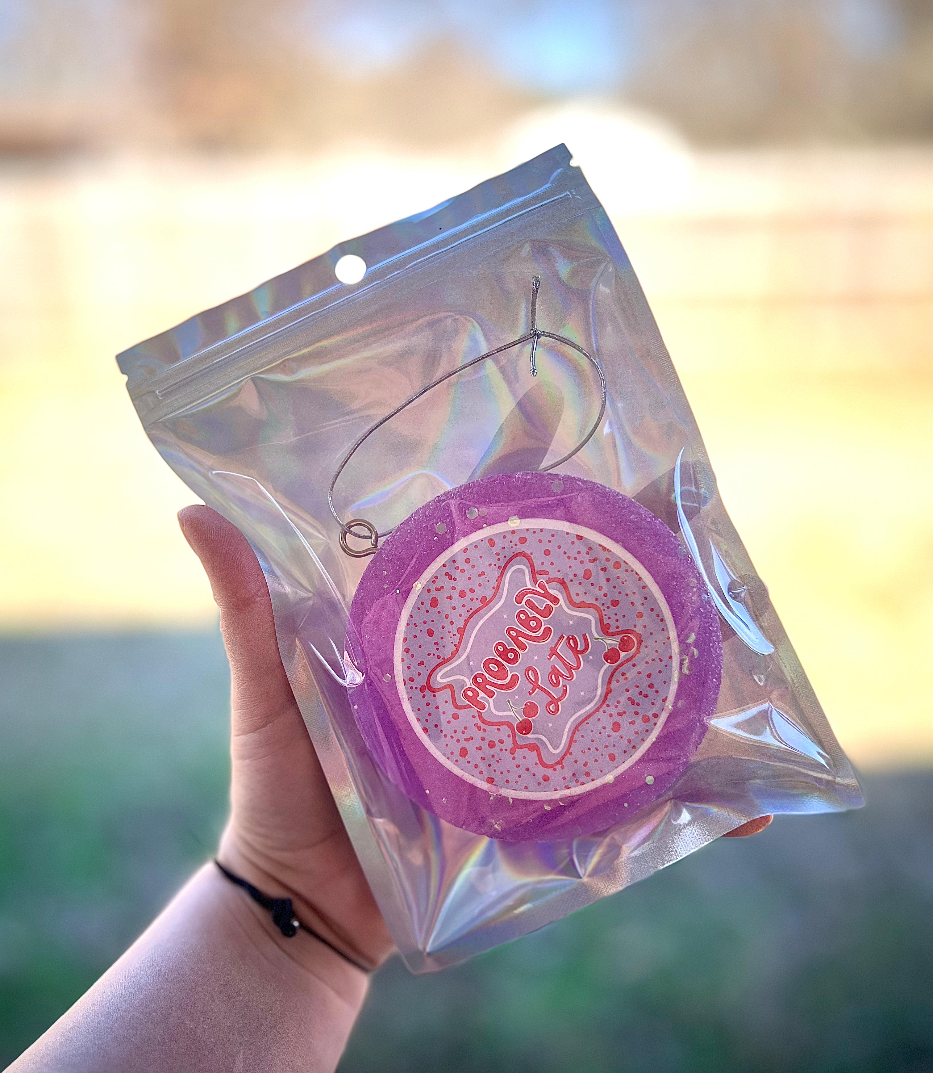 "Probably late" Car Freshie