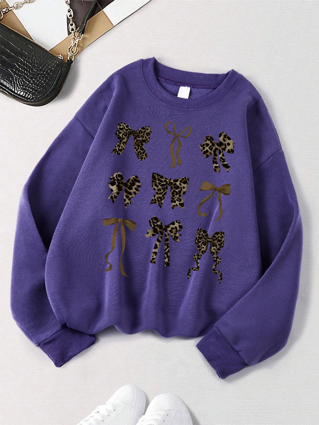 Bow Printed Women's sweatshirts