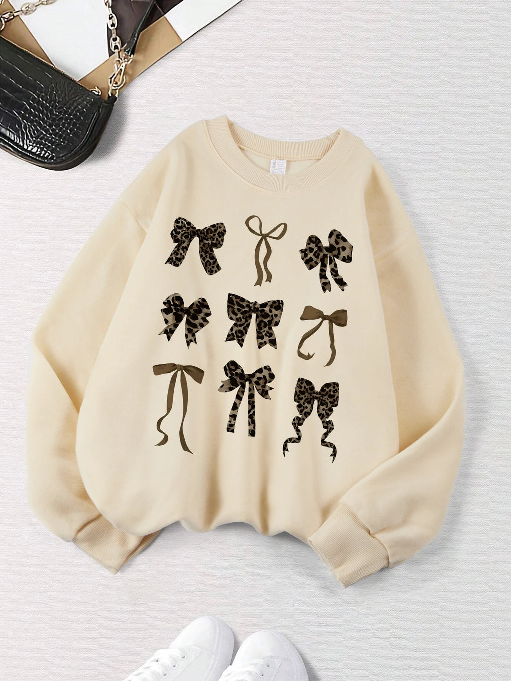 Bow Printed Women's sweatshirts