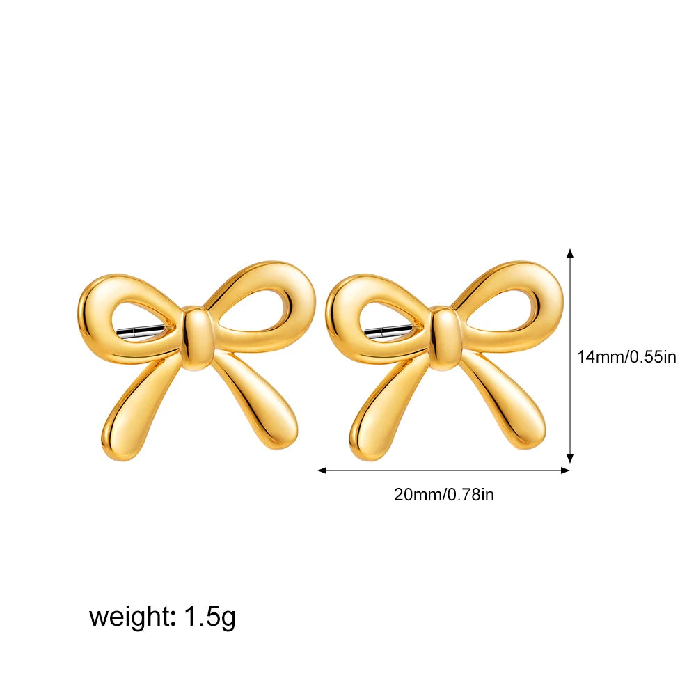 Minimalist Bow Earrings