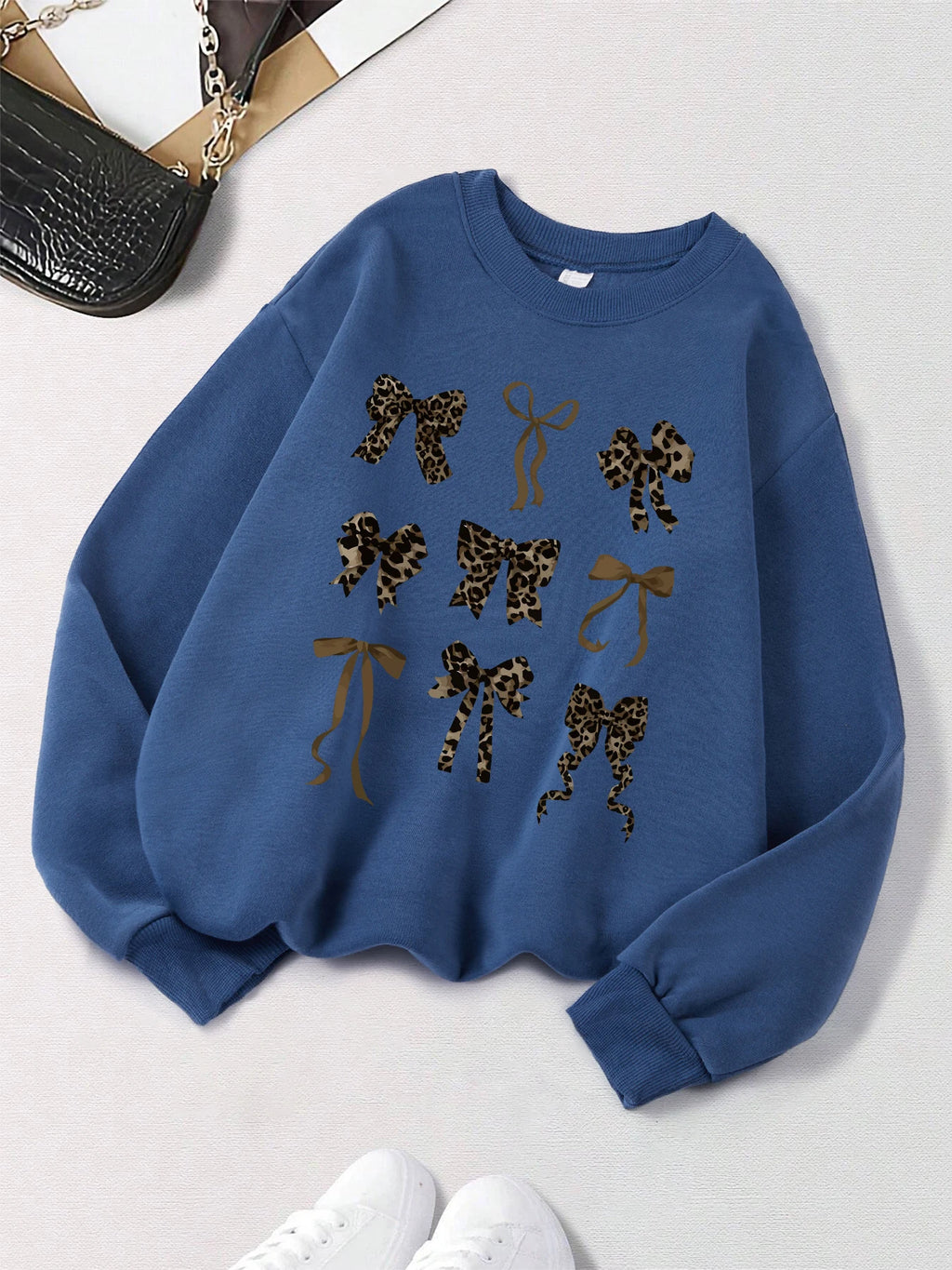 Bow Printed Women's sweatshirts