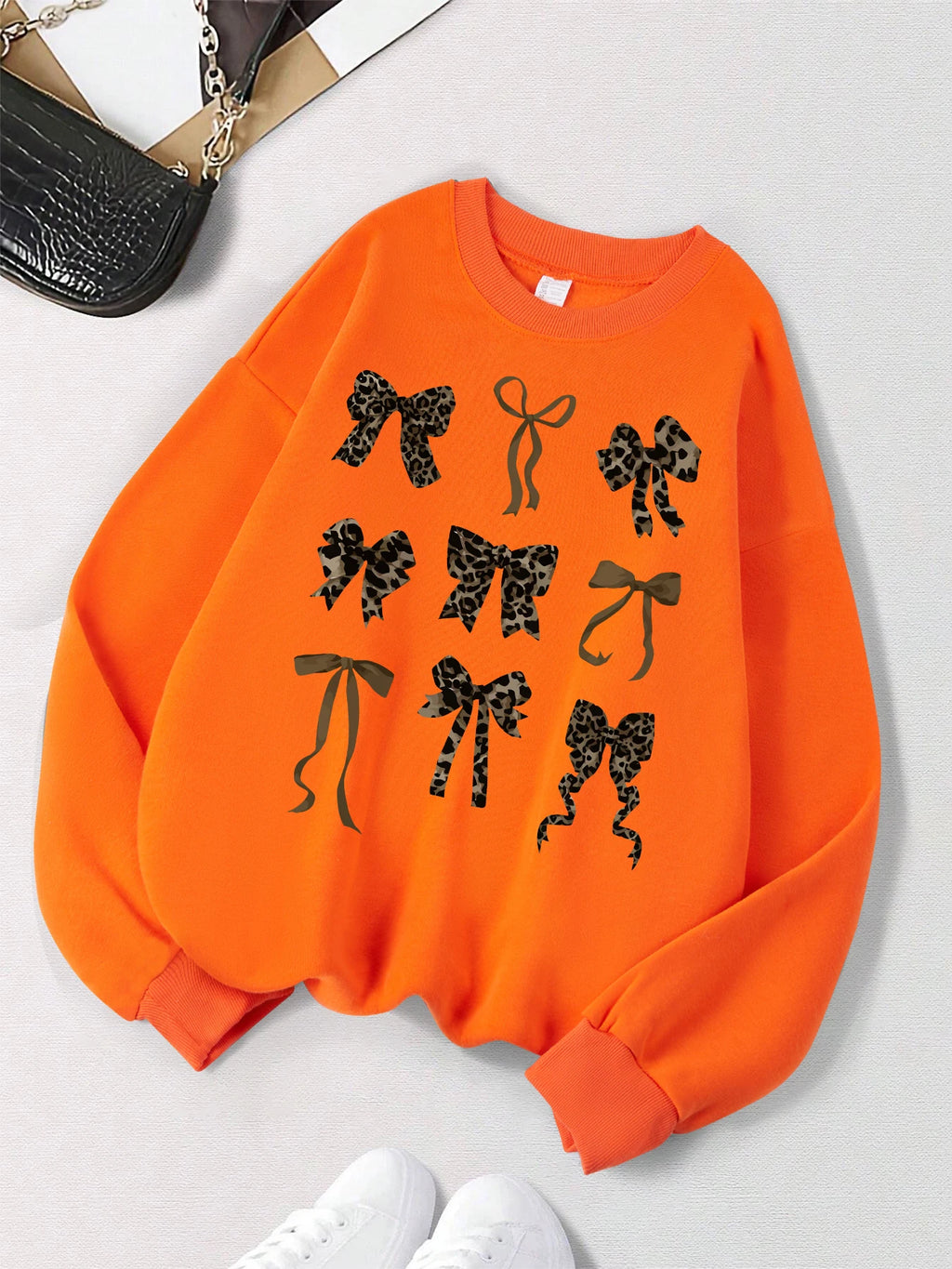 Bow Printed Women's sweatshirts