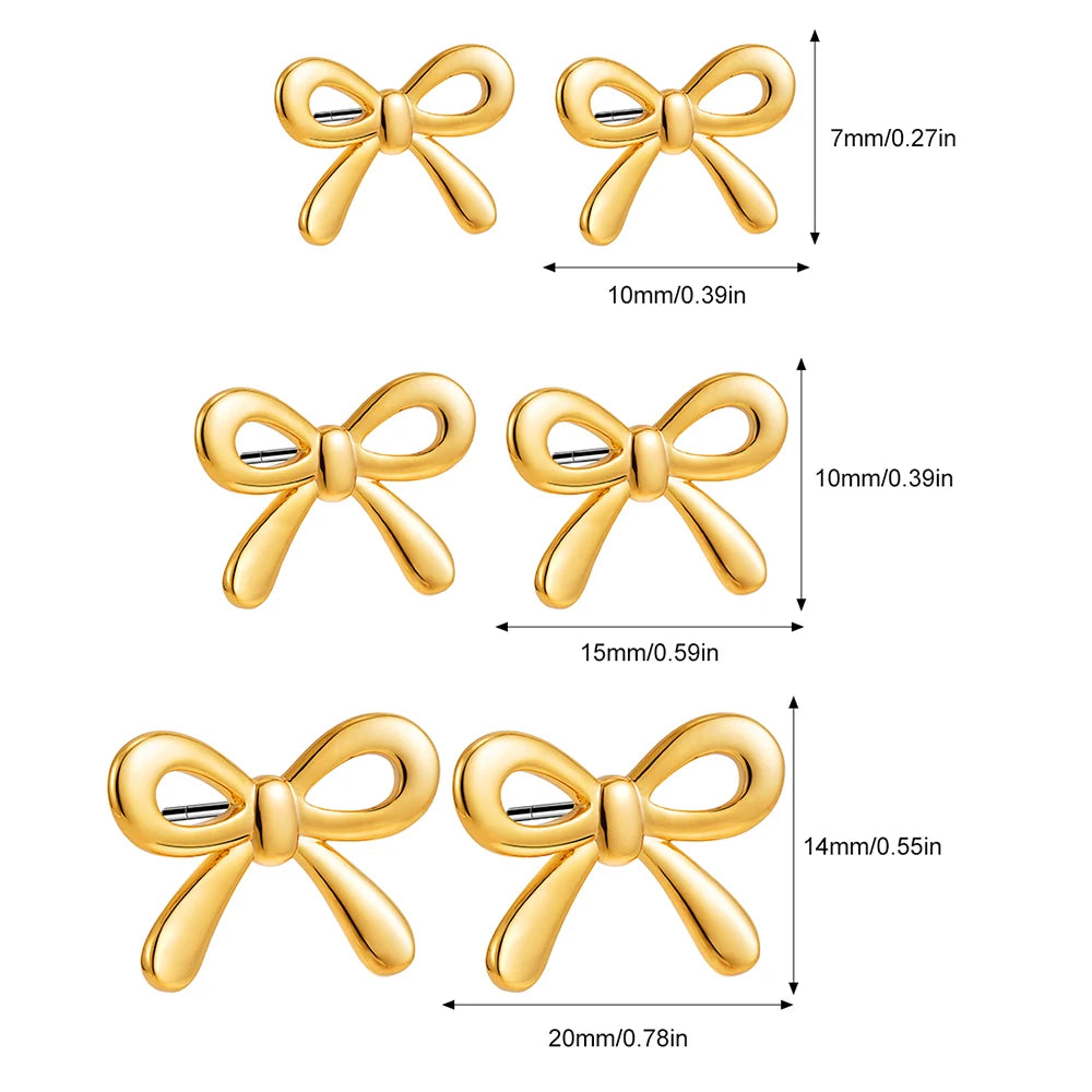 Minimalist Bow Earrings