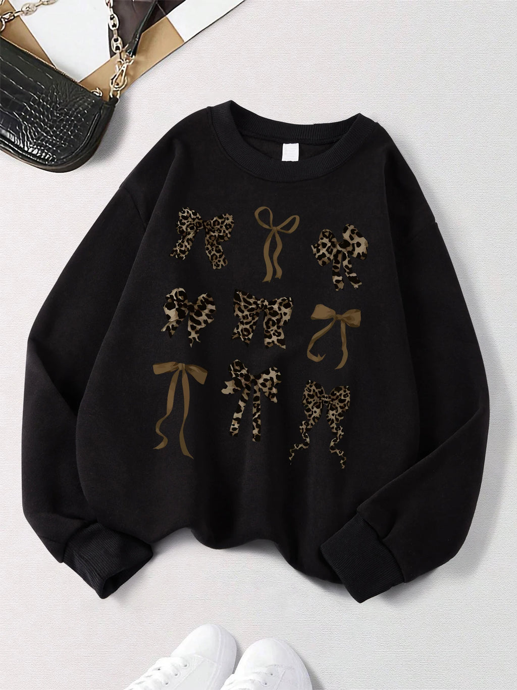 Bow Printed Women's sweatshirts