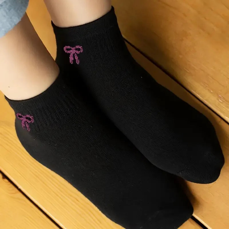 Women's Cute Bow Printed Socks
