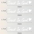 4PCS Trust in God Car Stickers