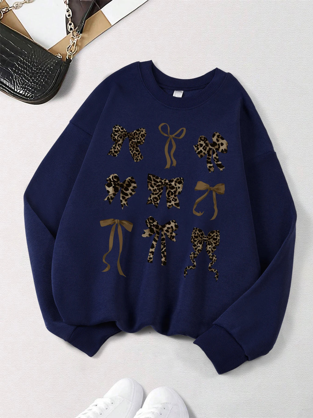 Bow Printed Women's sweatshirts