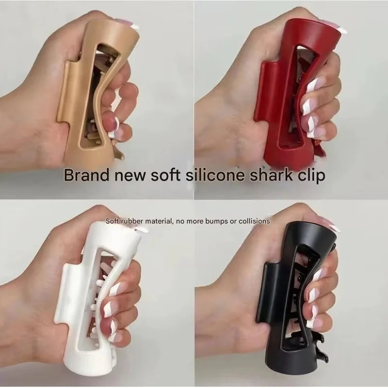 Soft Silicone Hair Claw Clips