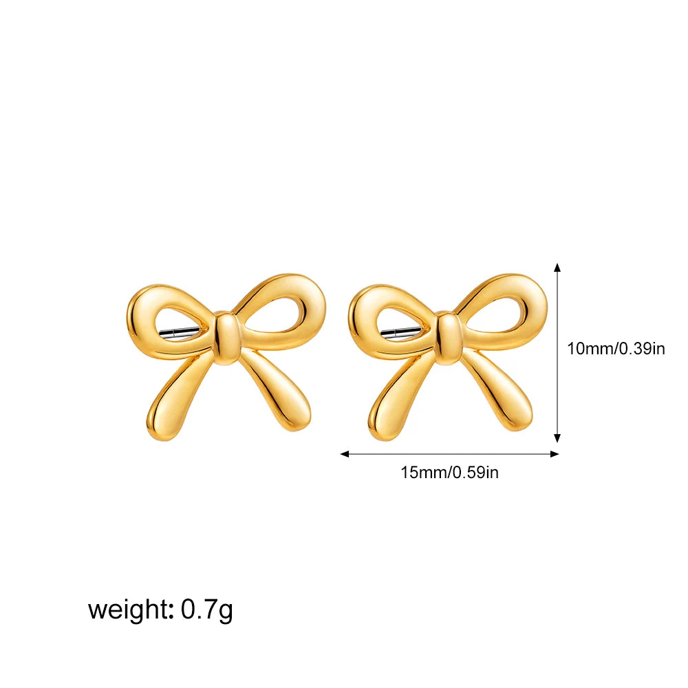 Minimalist Bow Earrings