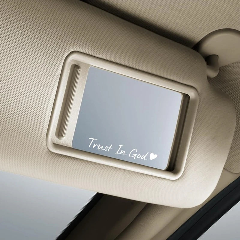 4PCS Trust in God Car Stickers