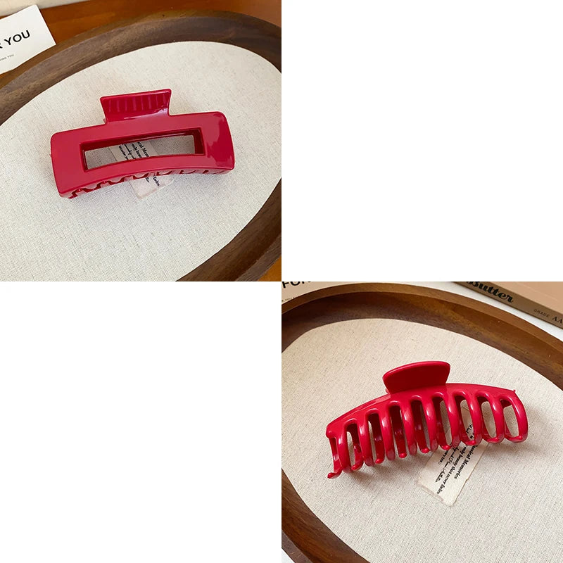 Soft Silicone Hair Claw Clips