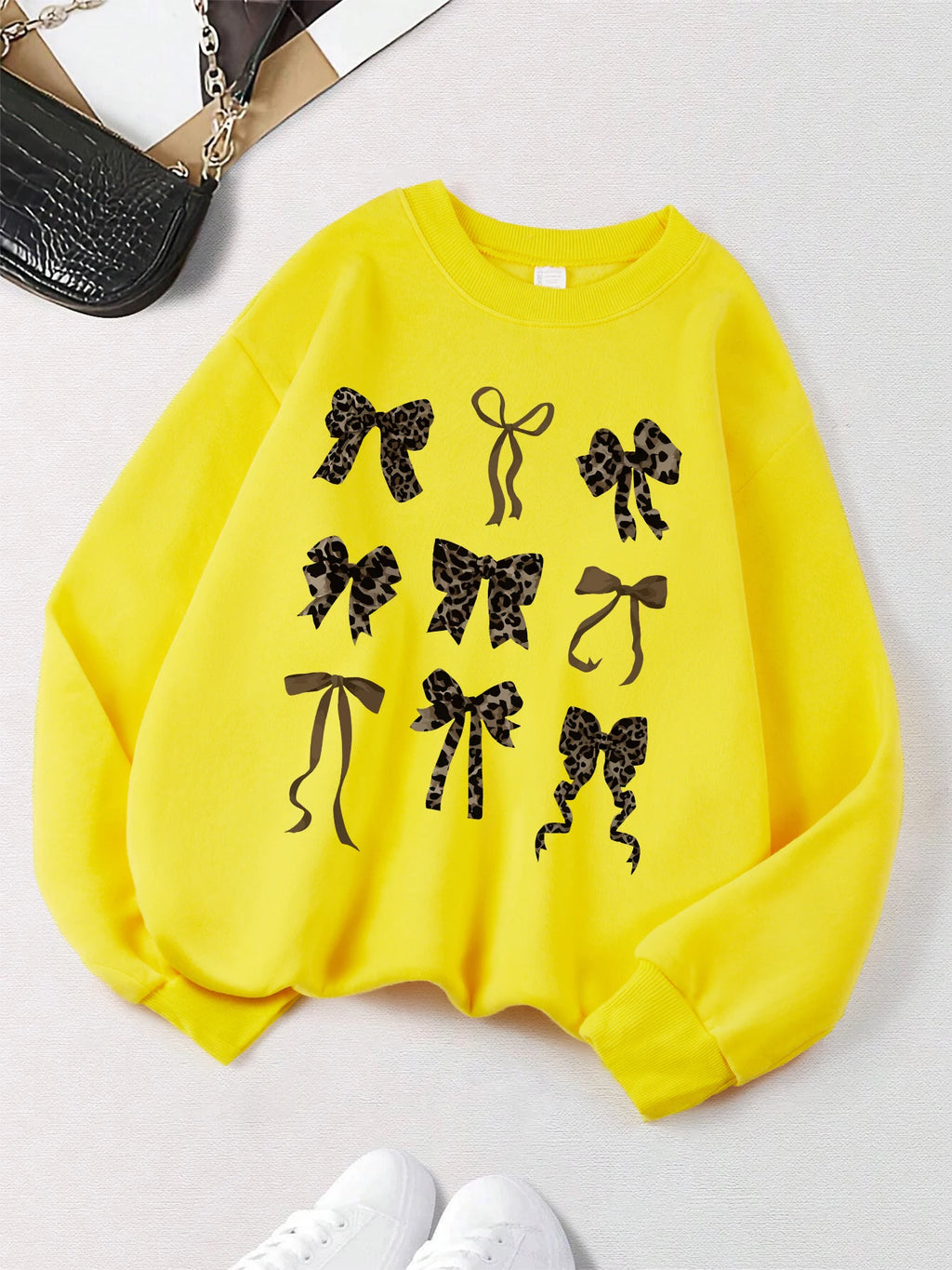 Bow Printed Women's sweatshirts