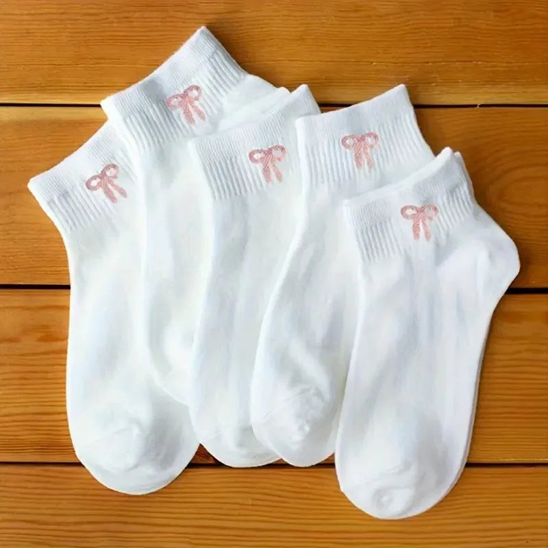 Women's Cute Bow Printed Socks