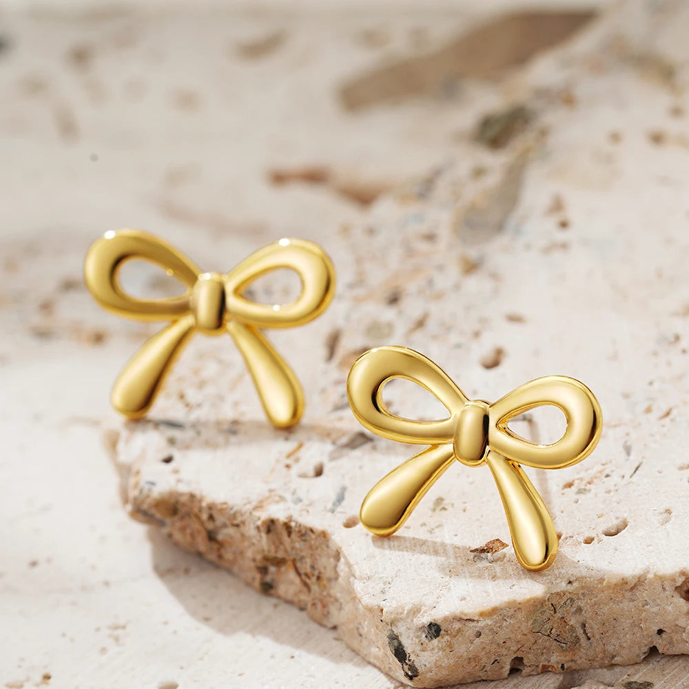Minimalist Bow Earrings