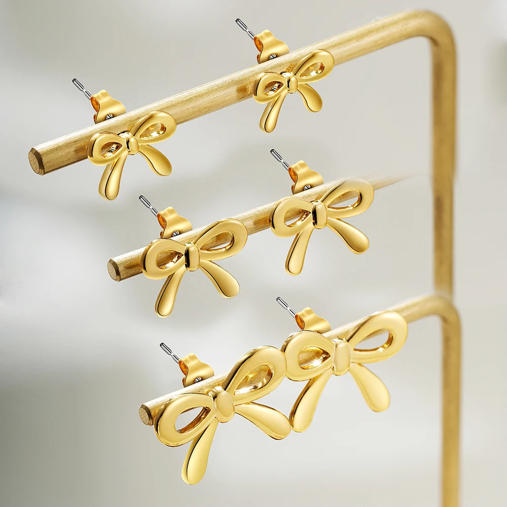 Minimalist Bow Earrings