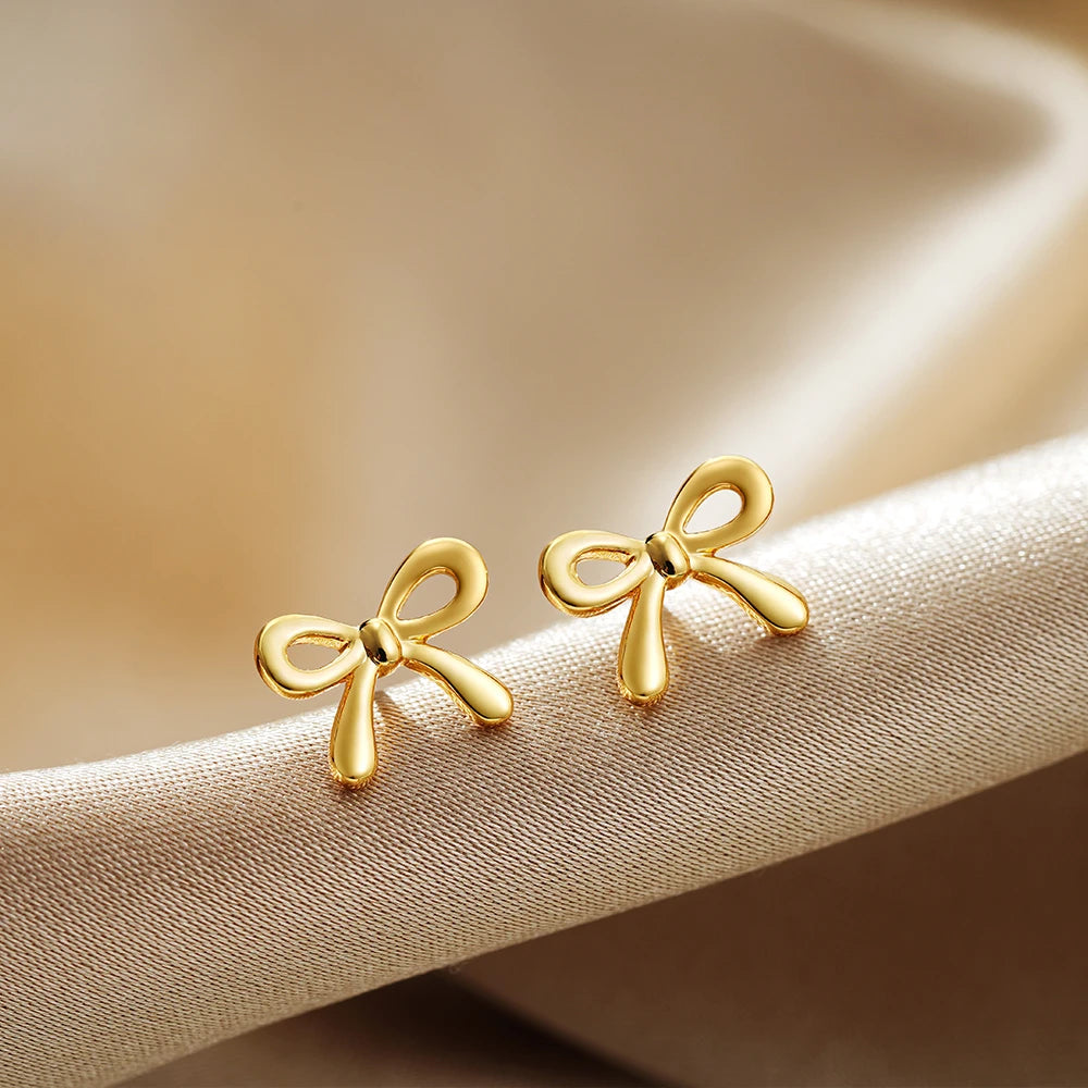 Minimalist Bow Earrings