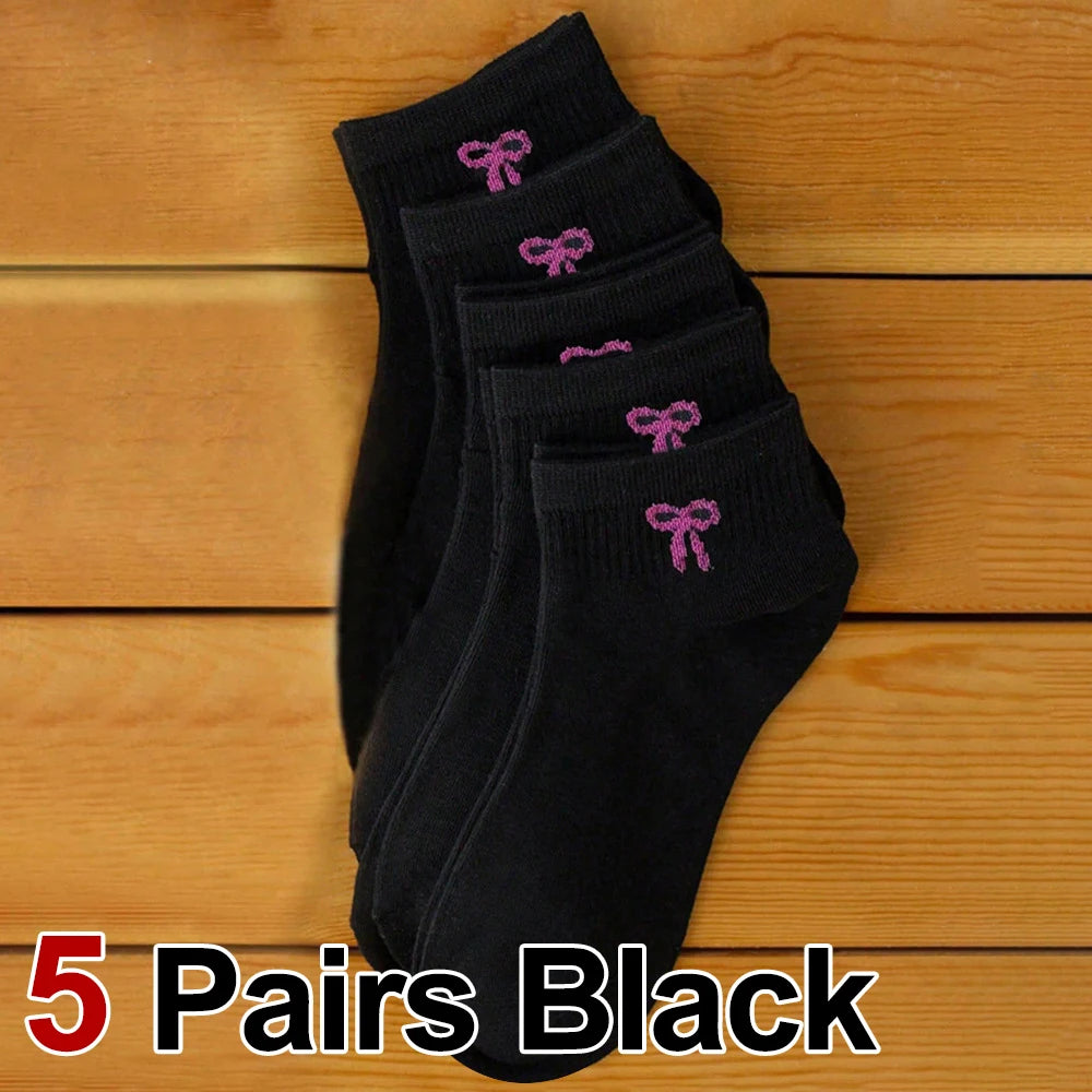Women's Cute Bow Printed Socks
