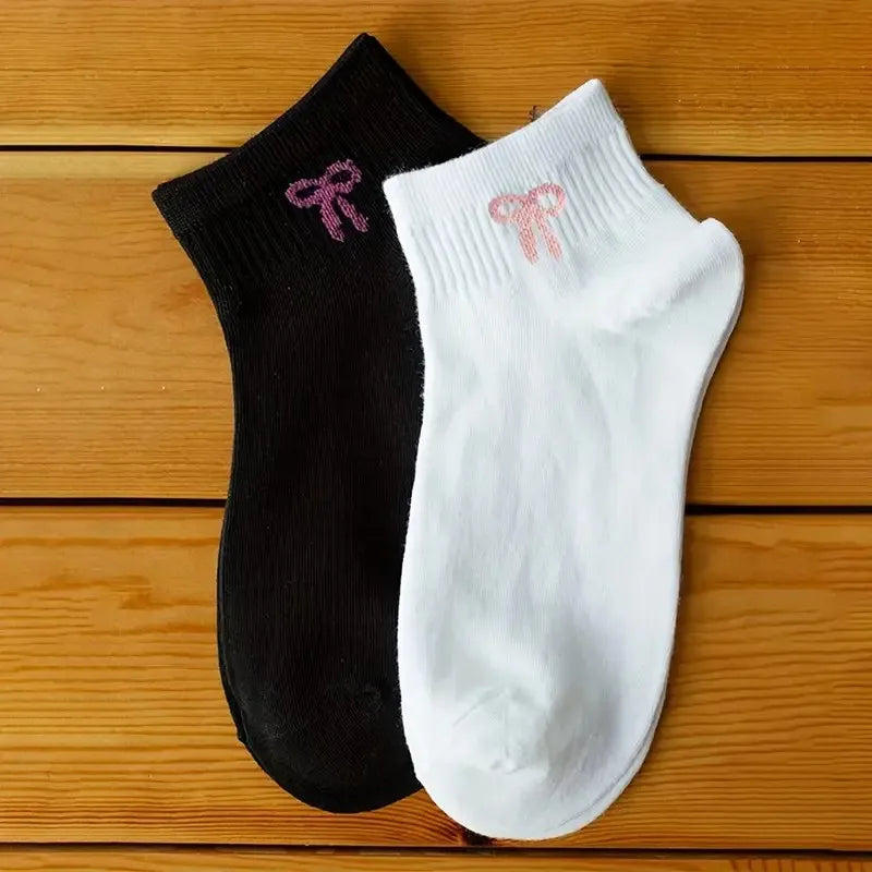 Women's Cute Bow Printed Socks