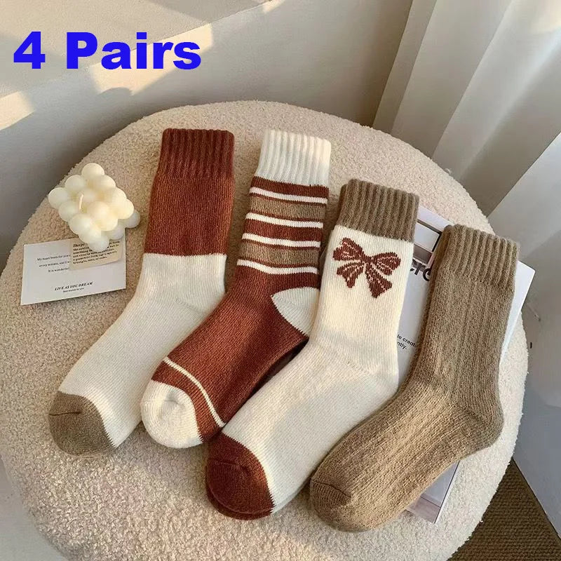 Women's Pink Mid Tube Socks