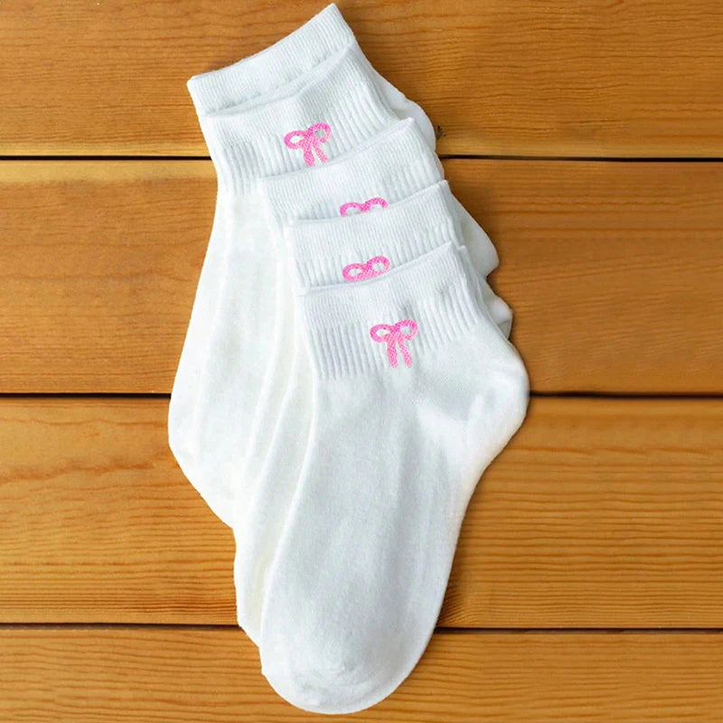 Women's Cute Bow Printed Socks