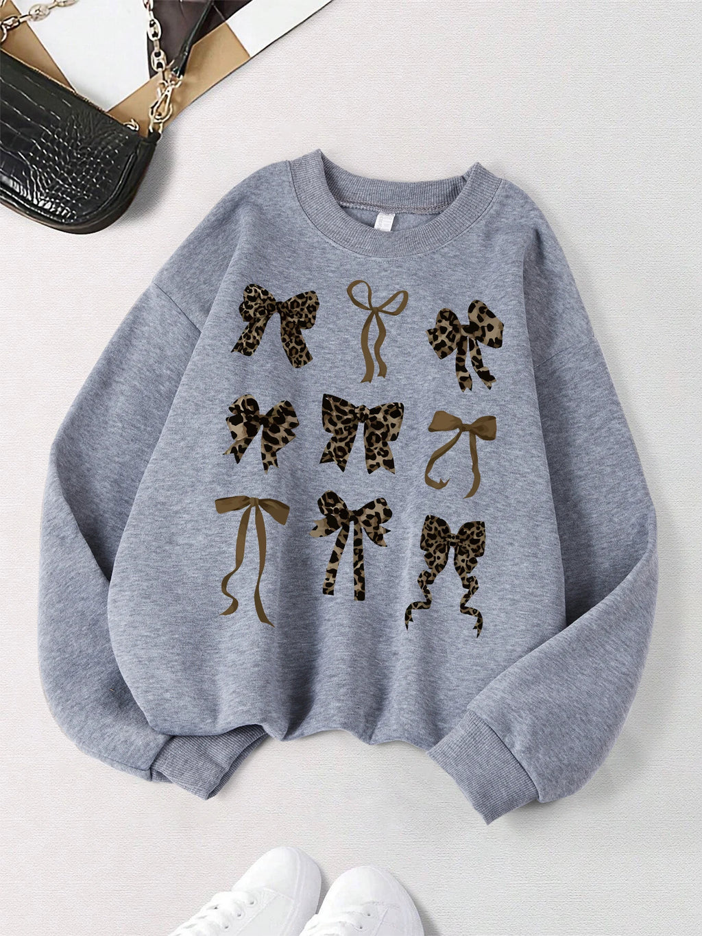 Bow Printed Women's sweatshirts