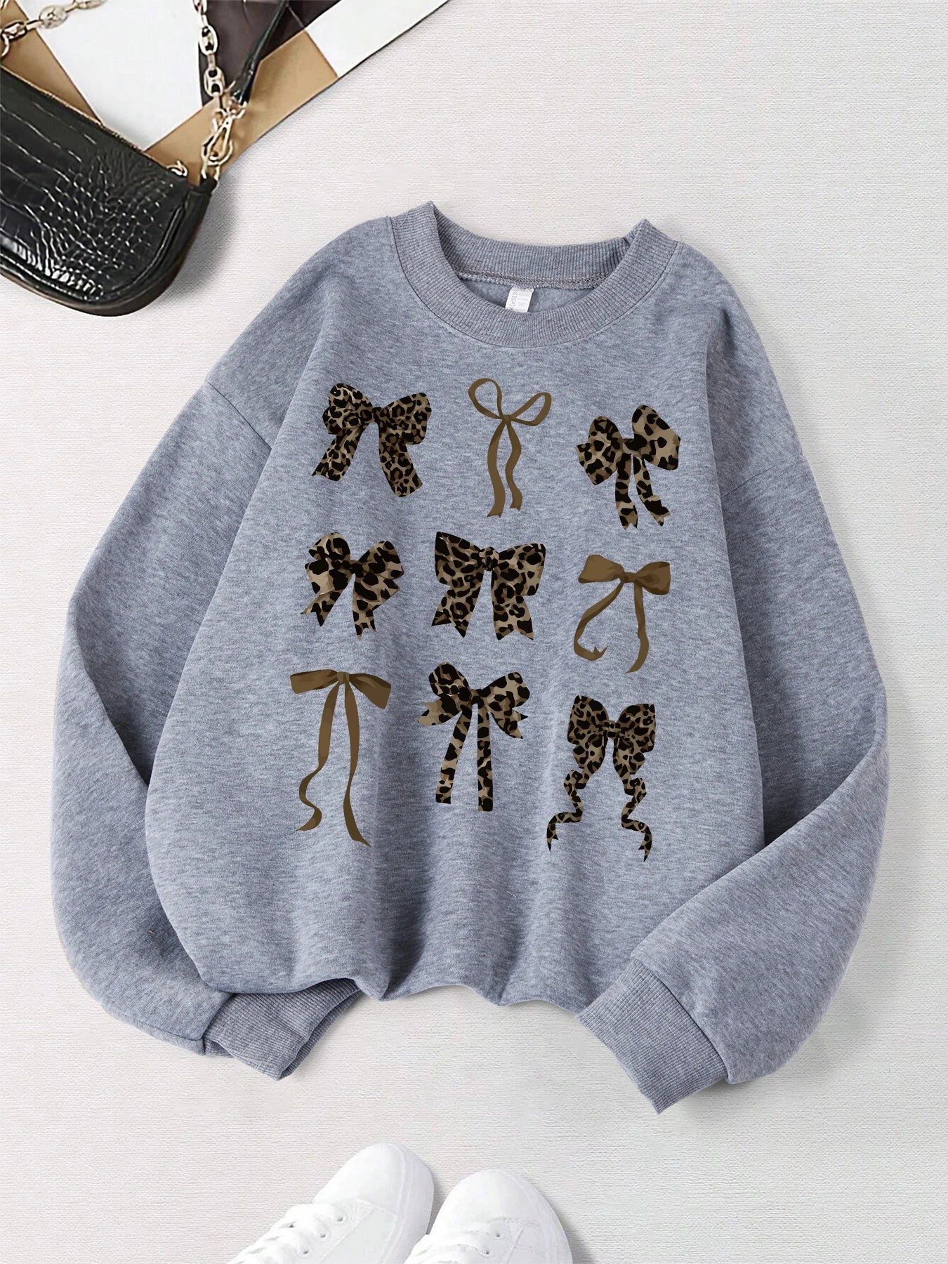 Bow Printed Women's sweatshirts