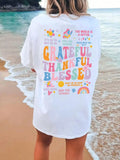 Grateful Thankful Blessed Women's T-Shirt