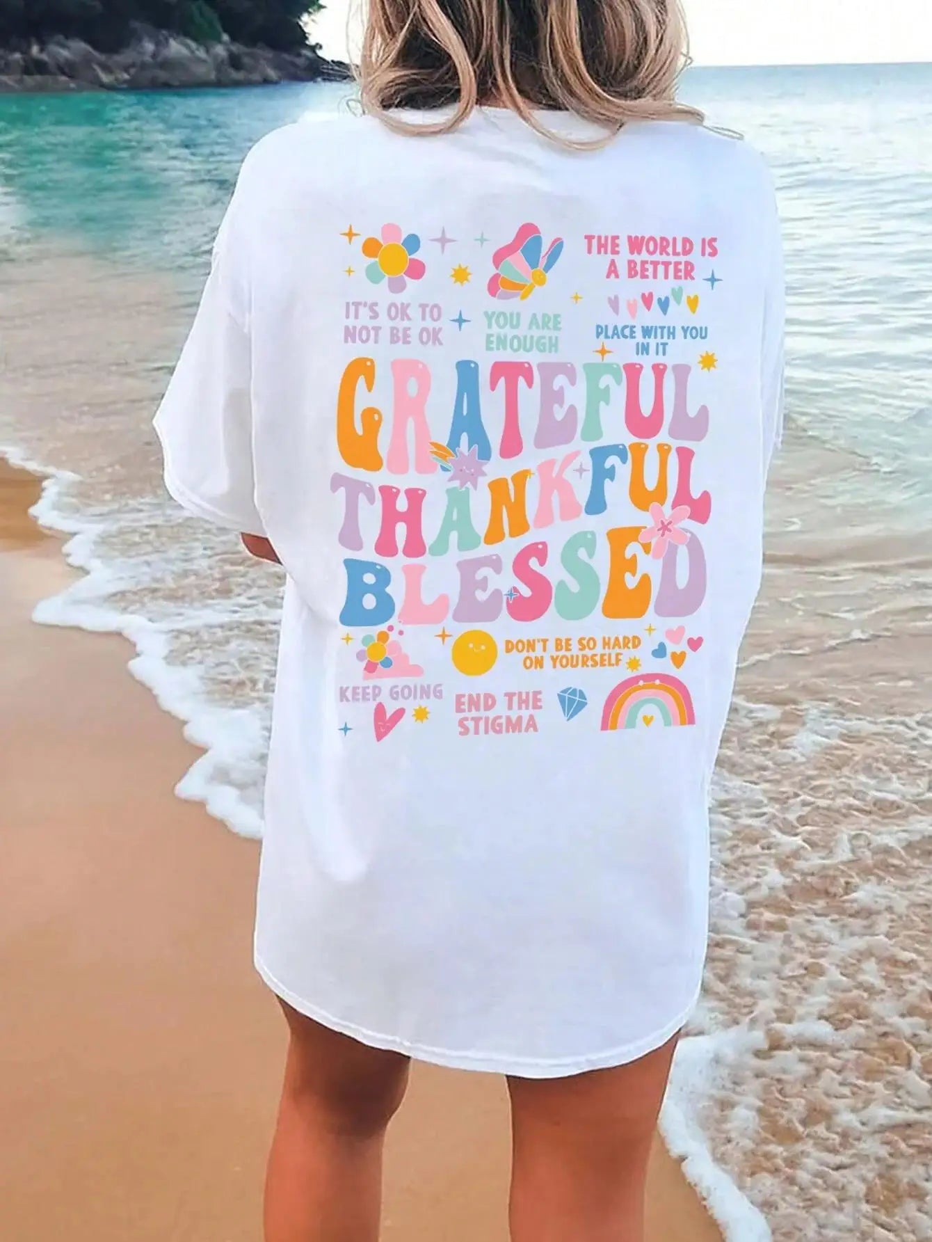 Grateful Thankful Blessed Women's T-Shirt