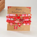 5pcs valentines day bracelet set