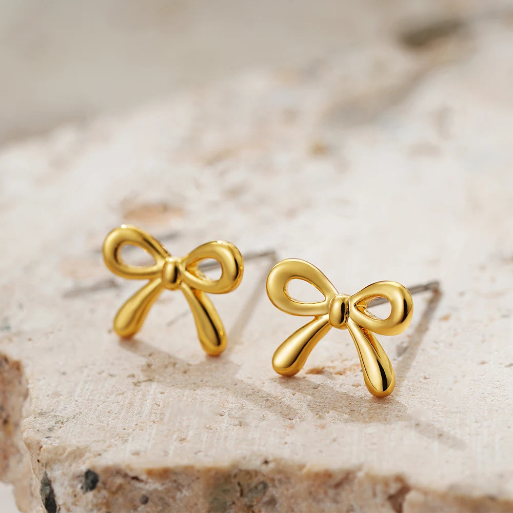 Minimalist Bow Earrings