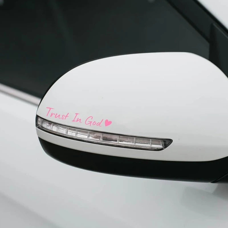 4PCS Trust in God Car Stickers