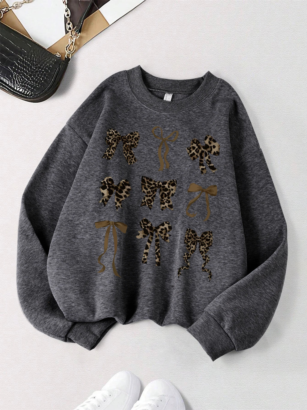 Bow Printed Women's sweatshirts