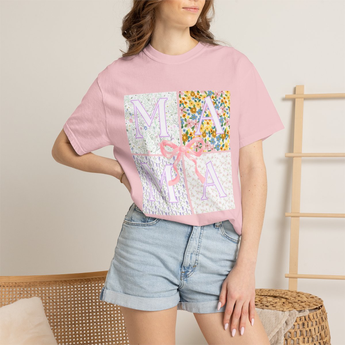 Floral Mama Squares T-shirt