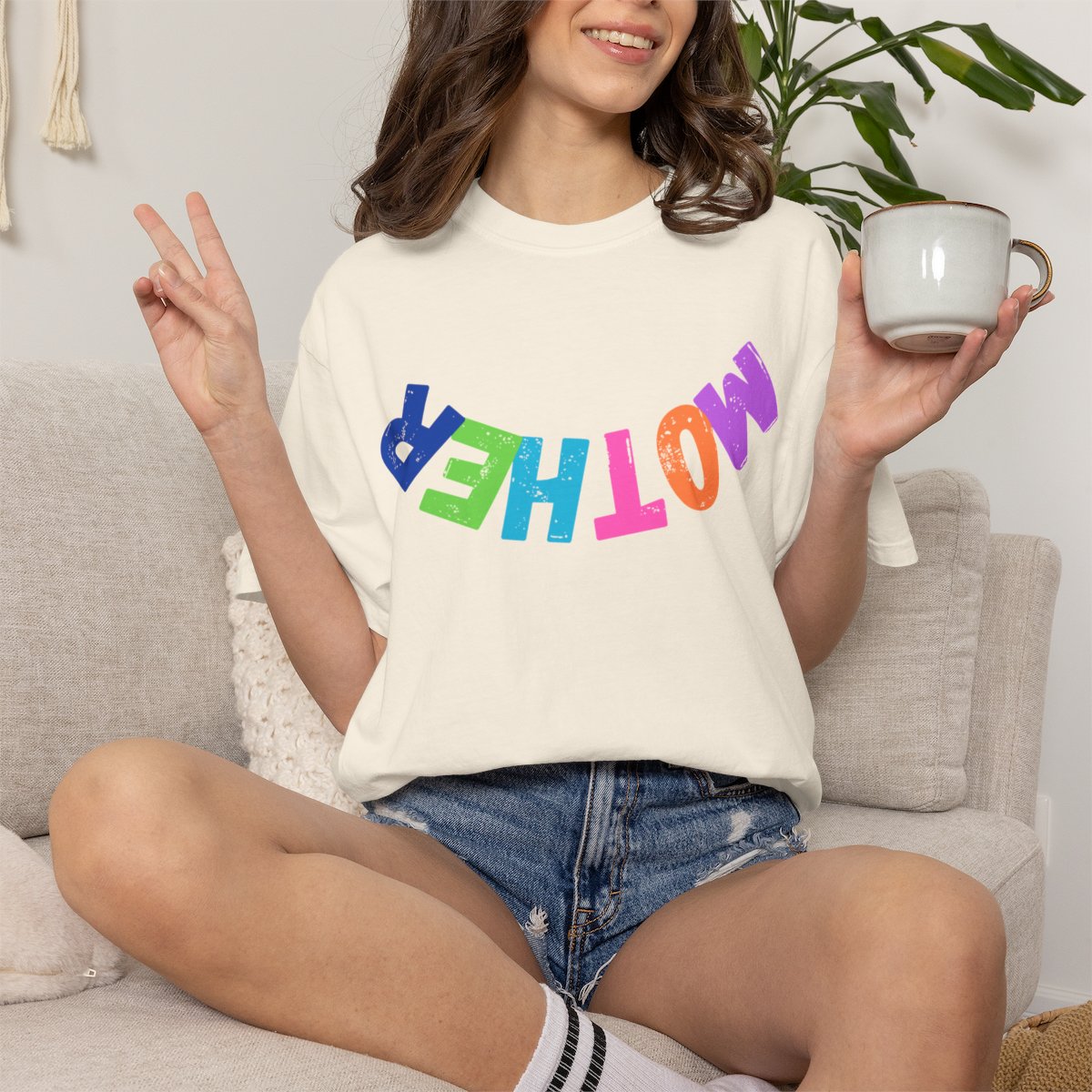 Upside-down Mother T-shirt